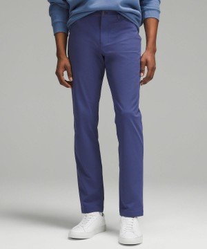 Lululemon ABC Classic-Fit 5 Pocket 28"L Långbyxor Herr Blå | SE_LuLu59653