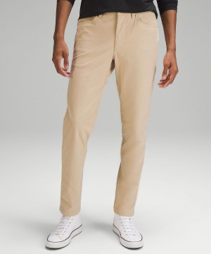 Lululemon ABC Slim-Fit 5 Pocket 32"L Byxor Herr Khaki | SE_LuLu96381