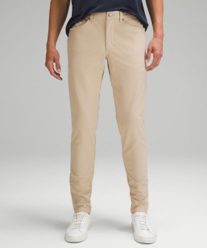 Lululemon ABC Slim-Fit 5 Pocket 34"L Byxor Herr Khaki | SE_LuLu79175