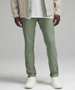 Lululemon ABC Slim-Fit 5 Pocket 37"L Långbyxor Herr Grå Gröna | SE_LuLu86218