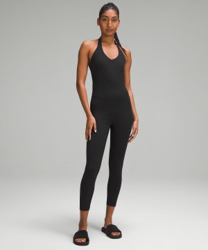 Lululemon Align™ Halter Bodysuit 25" Jumpsuit Dam Svarta | SE_LuLu65256