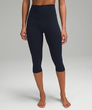 Lululemon Align™ High-Rise Crop 17" Byxor Dam Marinblå | SE_LuLu25251