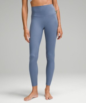 Lululemon Align™ High-Rise Ribbed28" Byxor Dam Blå | SE_LuLu50273