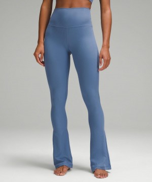 Lululemon Align™ Ribbed Mini-Flare Byxor Dam Blå | SE_LuLu41472