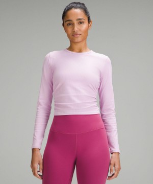 Lululemon All It Takes Ribbed Nulu Long-Sleeve Skjorta Dam Lila | SE_LuLu81473