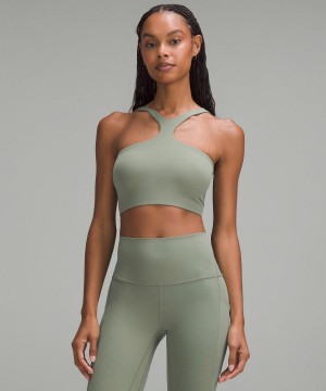 Lululemon Bend This V and Racer Sport BH Dam Grå Gröna | SE_LuLu67210