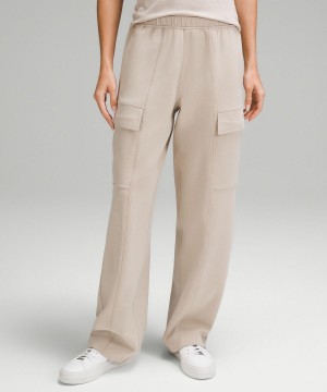 Lululemon Cotton-Blend Double-Knit Mid-Rise Cargo Byxor Dam Bruna | SE_LuLu27489