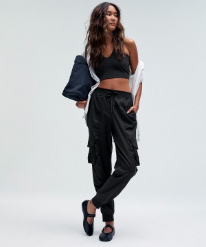 Lululemon Dance Studio Relaxed-Fit Mid-Rise Cargo Byxor Dam Svarta | SE_LuLu35371