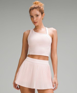 Lululemon Everlux Asymmetrical Tennis Skjorta Dam Rosa | SE_LuLu21811