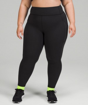 Lululemon Invigorate High-Rise Tight 25" Byxor Dam Svarta | SE_LuLu17401