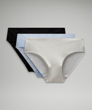 Lululemon InvisiWear Mid-Rise Bikini Underkläder Dam Vita Svarta | SE_LuLu65391