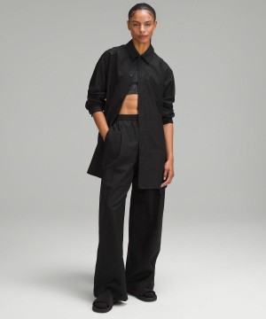 Lululemon Jacquard Relaxed-Fit Långärmad Tröja Dam Svarta | SE_LuLu57408