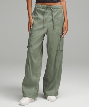 Lululemon Lightweight Adjustable Mid-Rise Cargo Byxor Dam Gröna | SE_LuLu25427