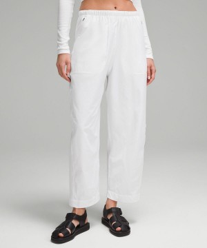 Lululemon Lightweight Mid-Rise Barrel-Leg Cropped Byxor Dam Vita | SE_LuLu49720