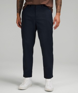 Lululemon Relaxed-Tapered Smooth Twill Långbyxor Herr Marinblå | SE_LuLu98307