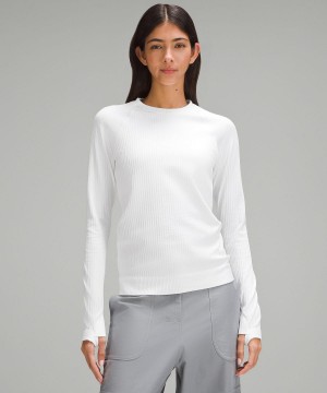 Lululemon Rest Less Pullover Långärmad Tröja Dam Vita | SE_LuLu30683
