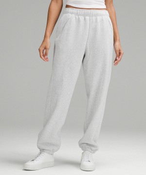 Lululemon Scuba Mid-Rise Oversized Joggingbyxor Dam Ljusgrå | SE_LuLu65990