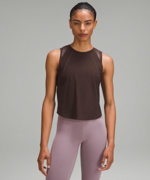 Lululemon Sculpt Cropped Linne Dam Kaffe | SE_LuLu59063