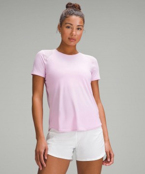 Lululemon Sculpt Short-Sleeve T-shirt Dam Rosa | SE_LuLu75026