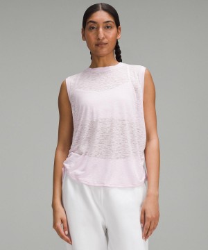 Lululemon Side-Cinch Linne Dam Rosa | SE_LuLu54541