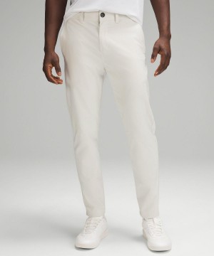 Lululemon Slim-Tapered Twill Långbyxor Herr Beige Vita | SE_LuLu62729