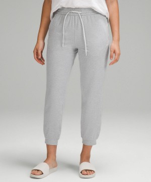 Lululemon Soft Jersey Classic-Fit Mid-Rise Byxor Dam Ljusgrå | SE_LuLu18405