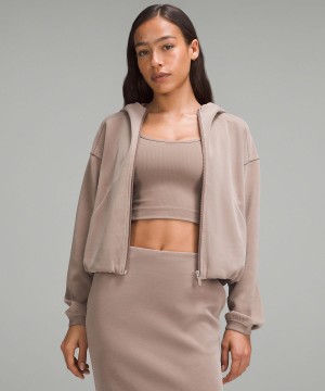 Lululemon Softstreme Full-Zip Tröjor Och Tröjor Dam Grå | SE_LuLu75972