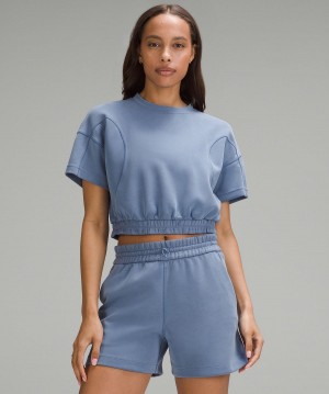 Lululemon Softstreme Gathered T-shirt Dam Blå | SE_LuLu69996