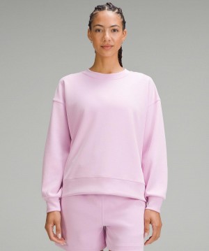 Lululemon Softstreme Perfectly Oversized Crewneck Pullover Tröjor Och Tröjor Dam Rosa | SE_LuLu94234