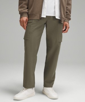 Lululemon Stretch Cotton VersaTwill Relaxed-Fit Cargo Byxor Herr Gröna | SE_LuLu67024