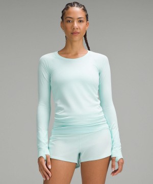 Lululemon Swiftly Tech Long-Sleeve 2.0 T-shirt Dam Mintgröna | SE_LuLu40250