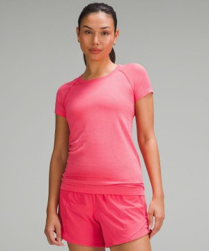 Lululemon Swiftly Tech Short-Sleeve 2.0 T-shirt Dam Rosa | SE_LuLu97798