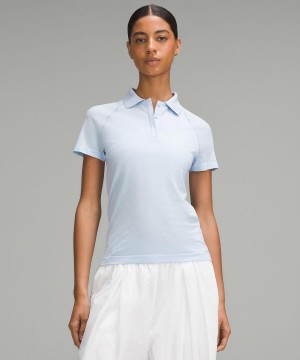 Lululemon Swiftly Tech Short-Sleeve Polo Skjorta Dam Blå | SE_LuLu96359