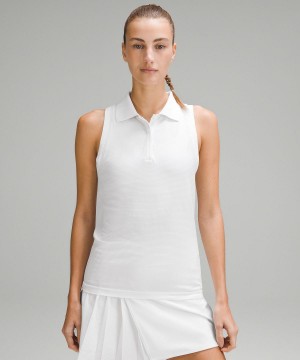 Lululemon Swiftly Tech Sleeveless Polo Shirt Linne Dam Vita | SE_LuLu26035