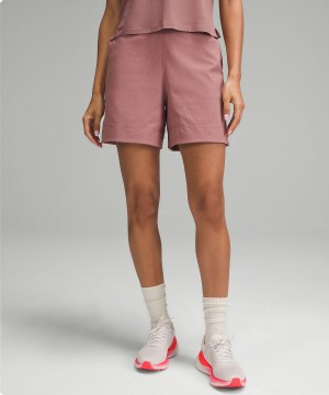 Lululemon Team Canada WovenAir High-Rise 6" Shorts Dam Röda | SE_LuLu38615