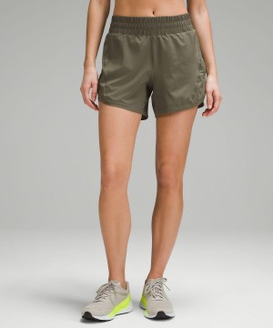 Lululemon Track That High-Rise Lined 5" Shorts Dam Gröna | SE_LuLu81838