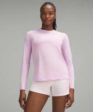 Lululemon Ultralight Hip-Length Long-Sleeve Skjorta Dam Rosa | SE_LuLu13171
