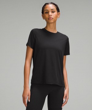 Lululemon Ultralight Hip-Length T-shirt Dam Svarta | SE_LuLu96808