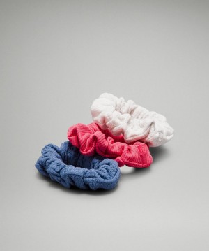 Lululemon Uplifting Scrunchies Textured Hair Accessories Dam Rosa Blå | SE_LuLu42232