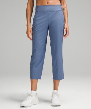 Lululemon Warpstreme Multi-Pocket Mid-Rise Golf Crop 24" Byxor Dam Blå | SE_LuLu95220