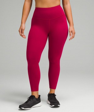 Lululemon Wunder Train Contour Fit High-Rise Tight 25" Byxor Dam Röda | SE_LuLu46381