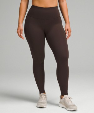 Lululemon Wunder Train Contour Fit High-Rise Tight 28" Byxor Dam Kaffe | SE_LuLu75613