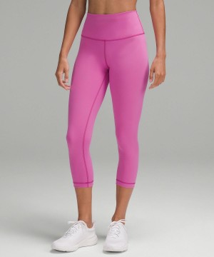 Lululemon Wunder Train High-Rise Crop 21" Byxor Dam Rosa | SE_LuLu35997