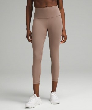 Lululemon Wunder Train High-Rise Ribbed Crop 23" Leggings Dam Grå | SE_LuLu37584