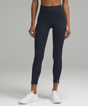 Lululemon Wunder Train High-Rise Tight 25" Byxor Dam Marinblå | SE_LuLu70774