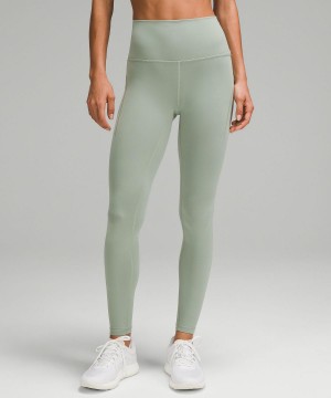 Lululemon Wunder Train High-Rise Tight with Pockets 28" Leggings Dam Gröna | SE_LuLu80297