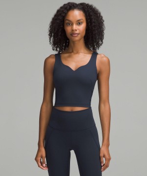 Lululemon Wunder Train Sweetheart Linne Dam Marinblå | SE_LuLu12877