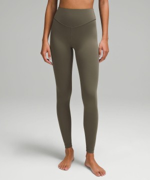 Lululemon Wunder Under SmoothCover High-Rise Tight 28" Byxor Dam Gröna | SE_LuLu71031