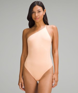 Lululemon Wundermost Ultra-Soft Nulu One-Shoulder Spaghetti-Strap Skjorta Dam Korall | SE_LuLu98944