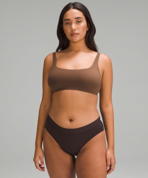 Lululemon Wundermost Ultra-Soft Nulu Scoop-Necklette A–D Cups Sport BH Dam Bruna | SE_LuLu33889